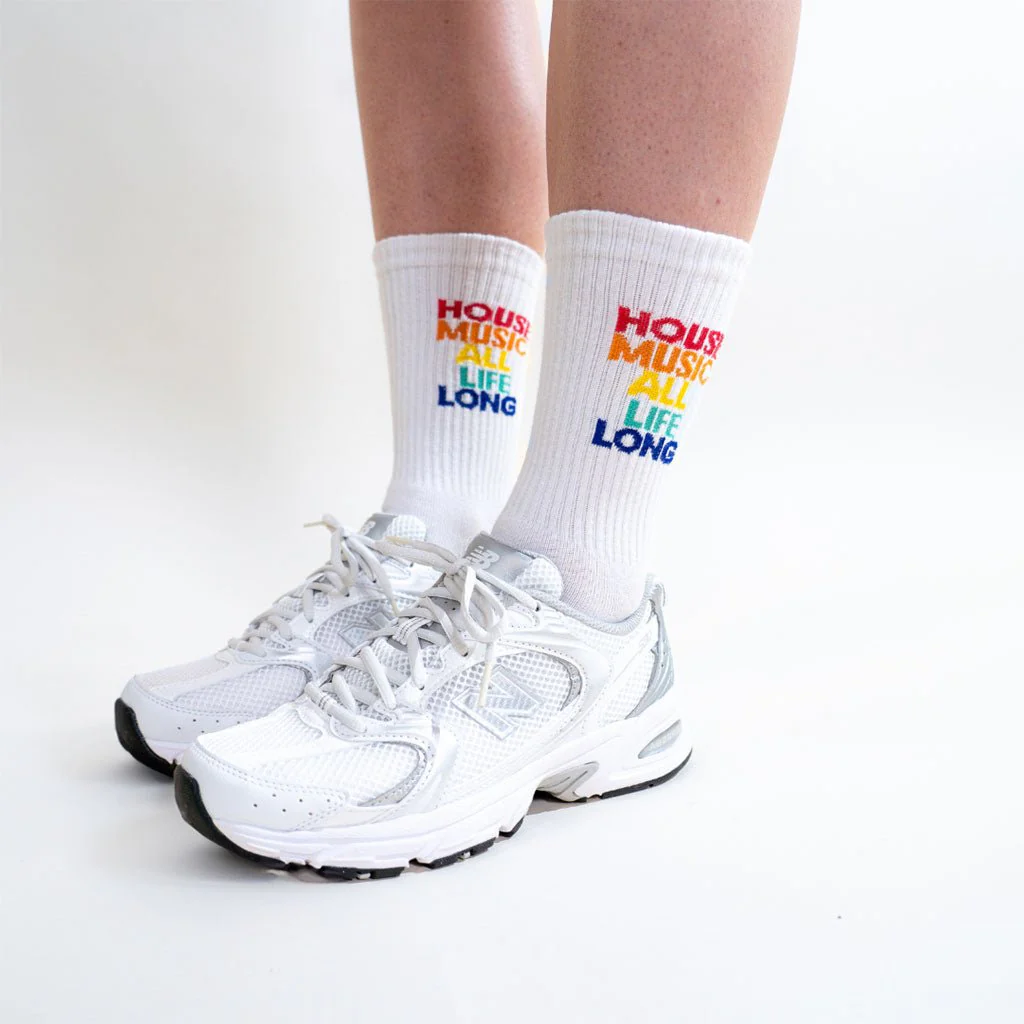 Defected House Music All Life Long Rainbow Socks - Image 3