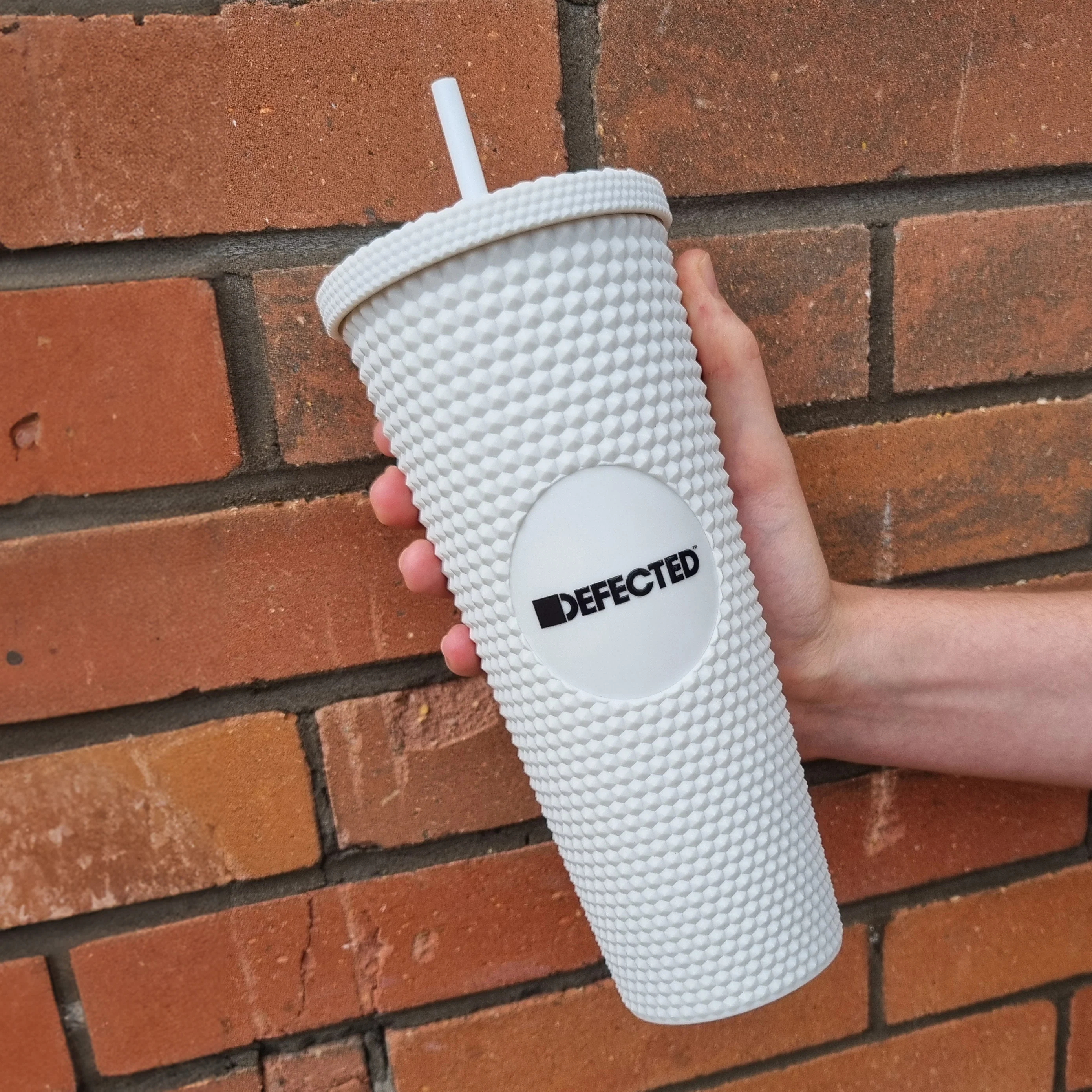 Defected Logo Drinking Cup With Straw - Image 7