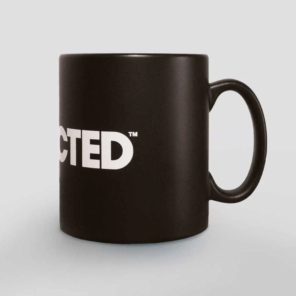 Defected Logo Matt Black Ceramic Mug - Image 3