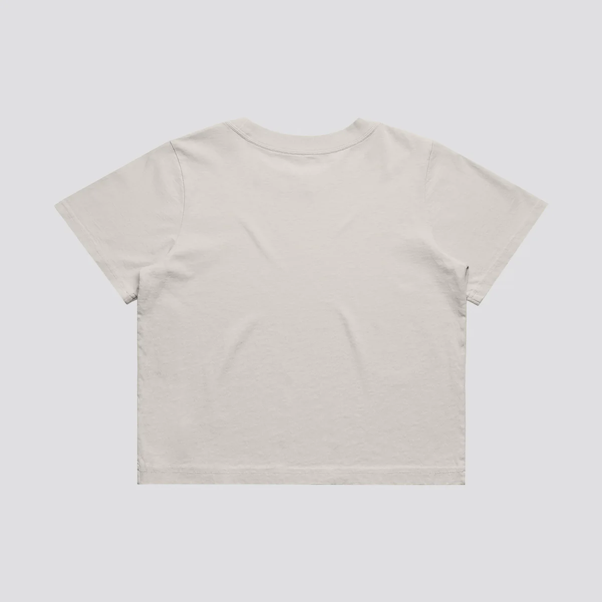 Defected London Embroidered Logo Heavy Faded Crop T-Shirt - Image 5