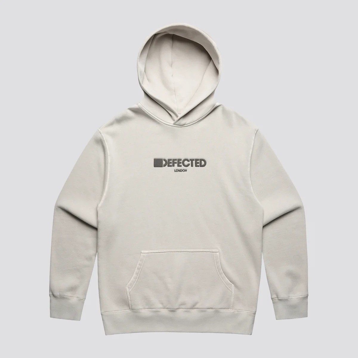 Defected London Embroidered Logo Relaxed Faded Hooded Sweatshirt - Image 6