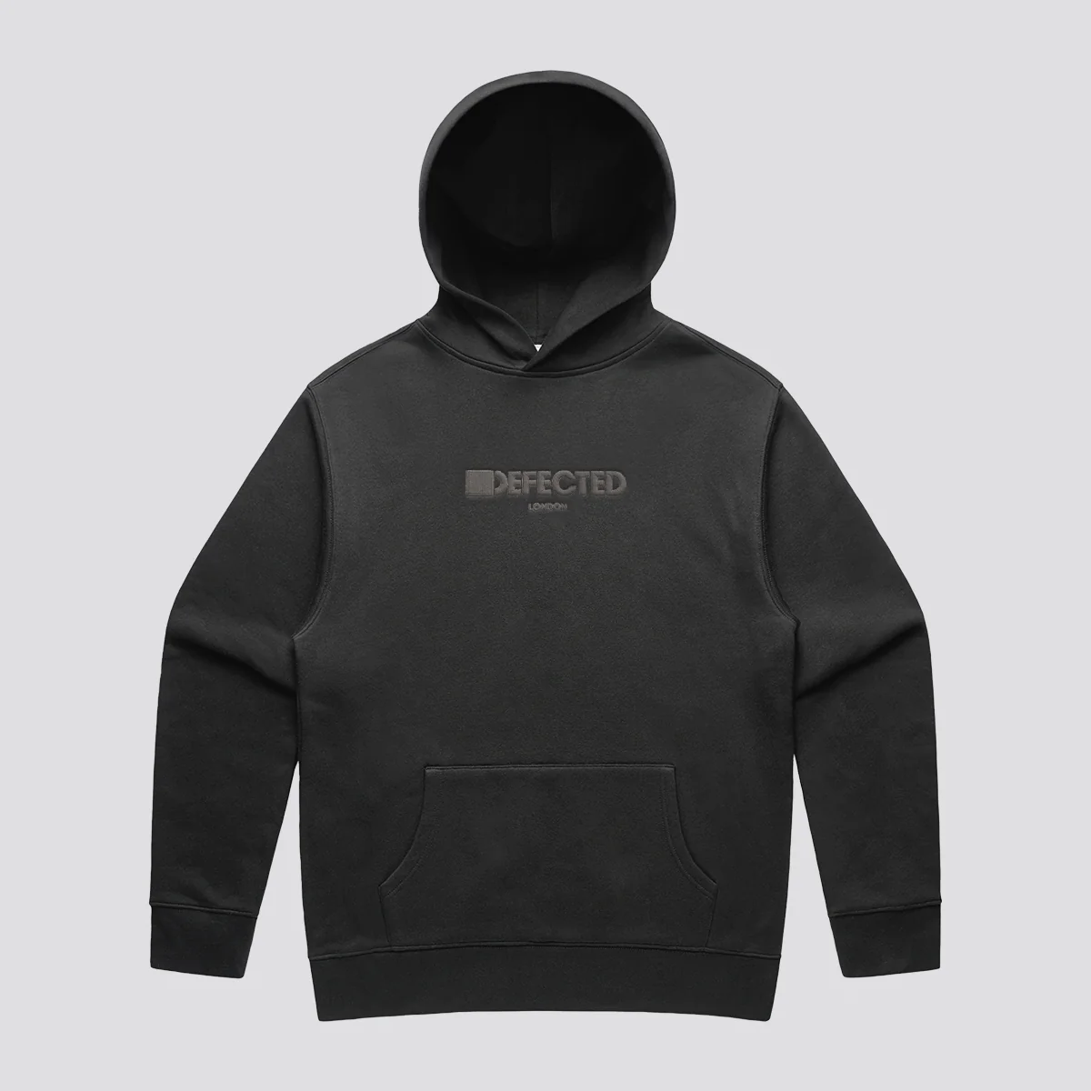 Defected London Embroidered Logo Relaxed Faded Hooded Sweatshirt - Image 8
