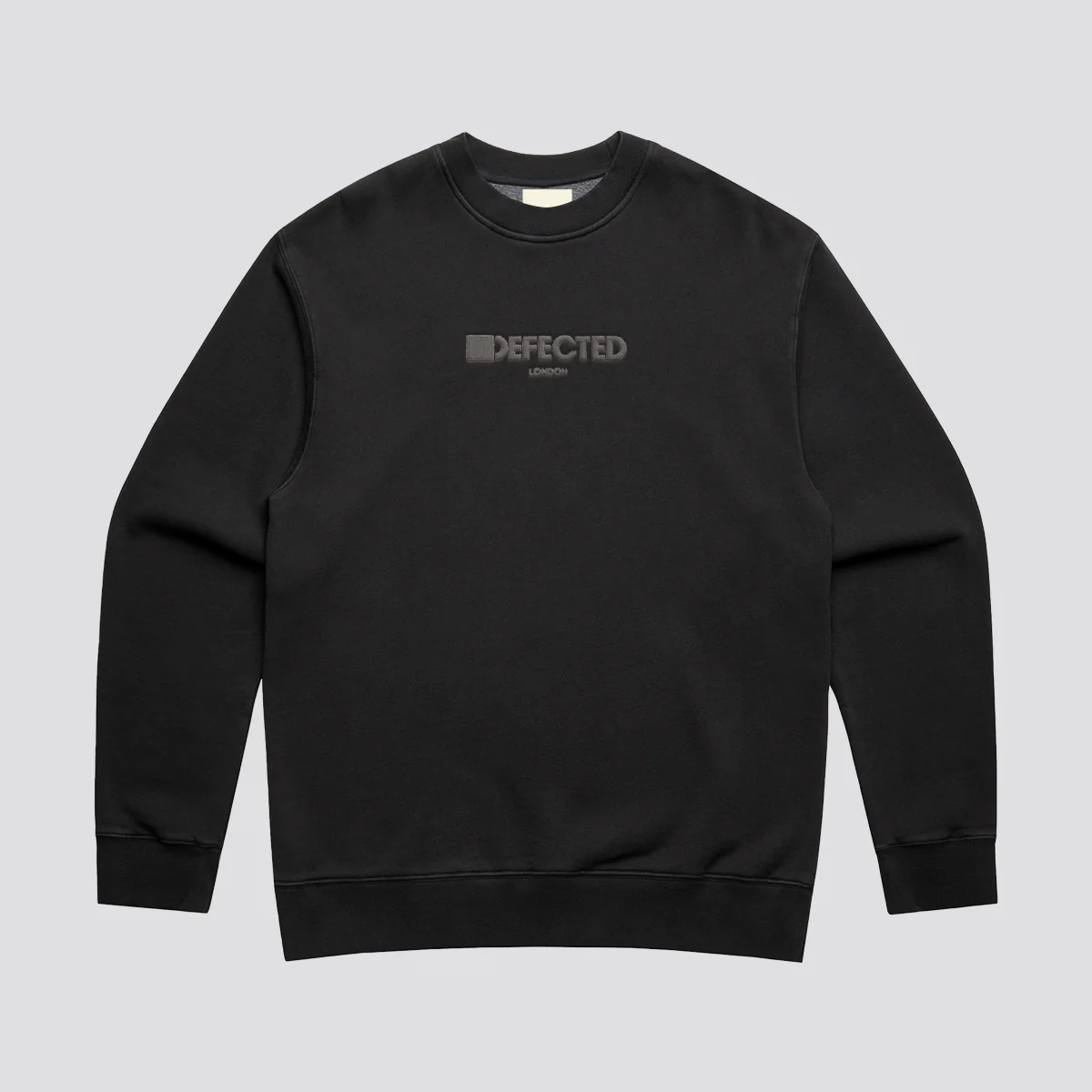 Defected London Embroidered Logo Relaxed Faded Sweatshirt - Image 4