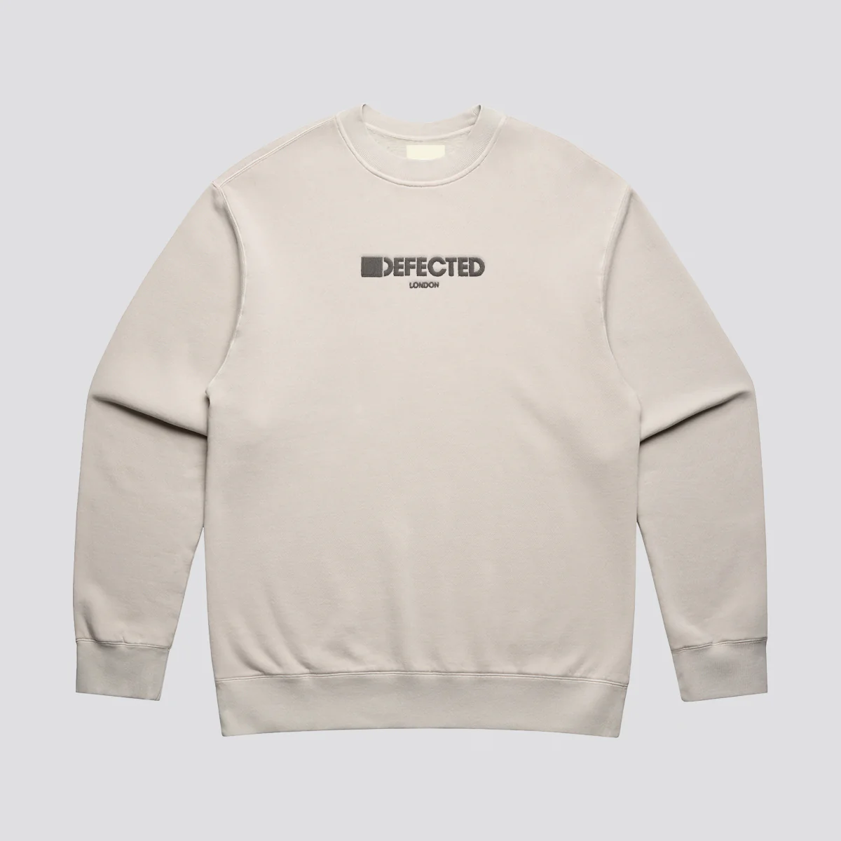 Defected London Embroidered Logo Relaxed Faded Sweatshirt - Image 6
