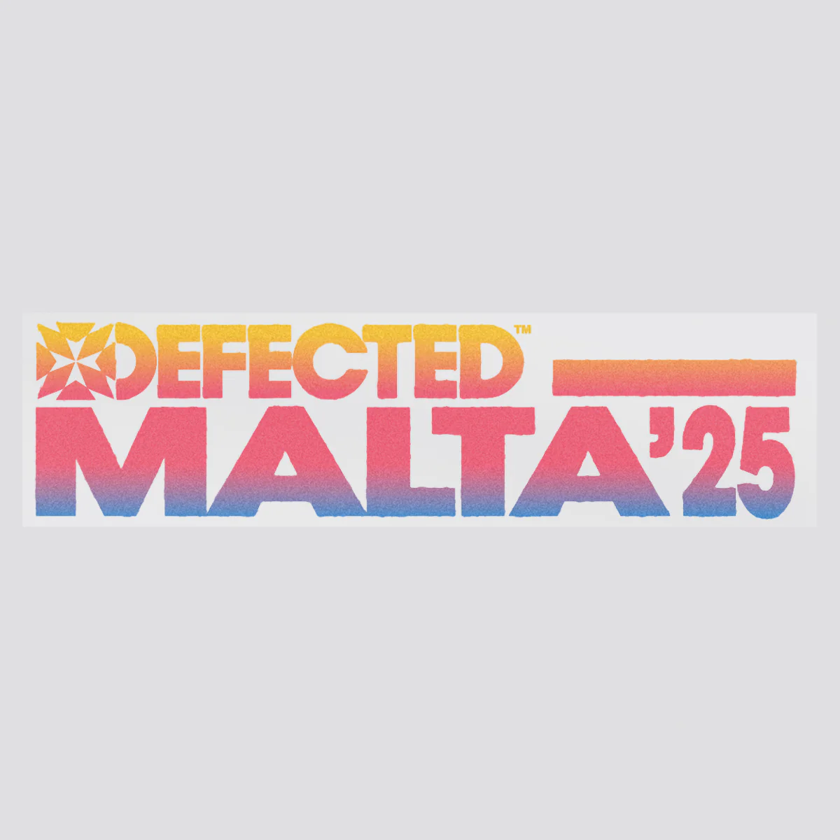 Defected Malta 2025 Sticker