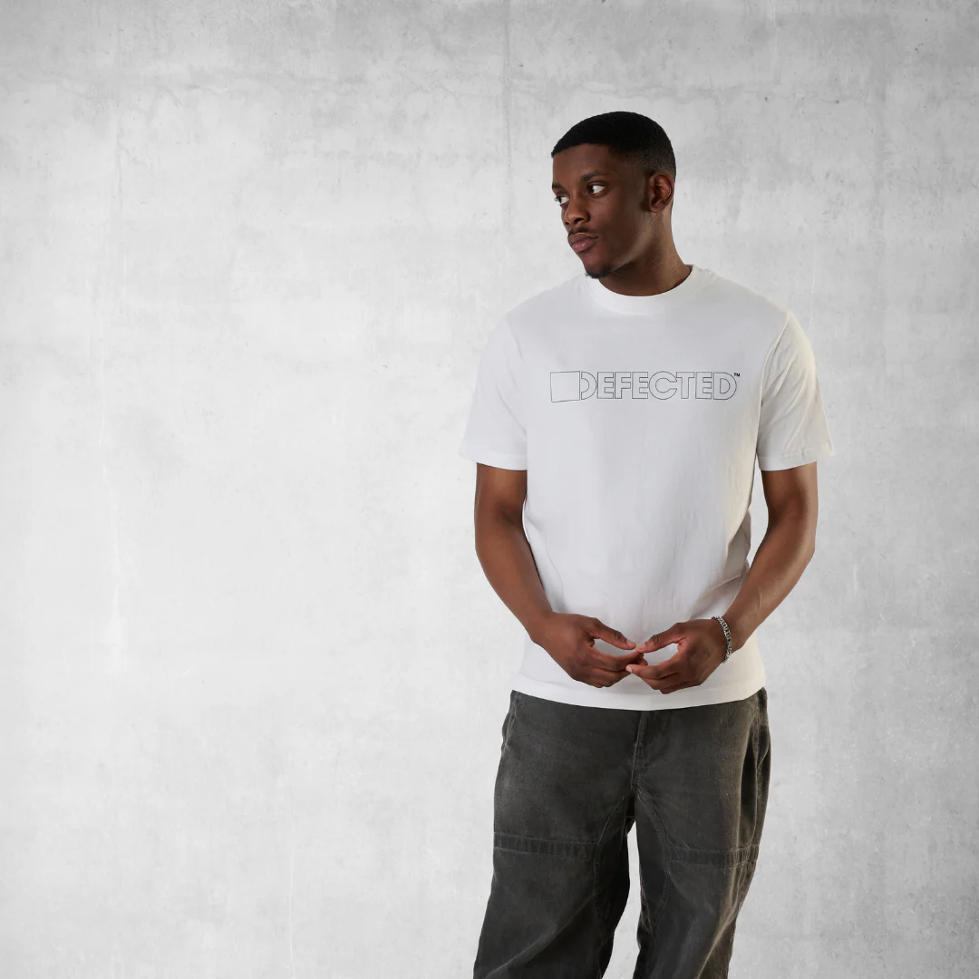 Defected Outline Logo Stacked T-Shirt - Image 2