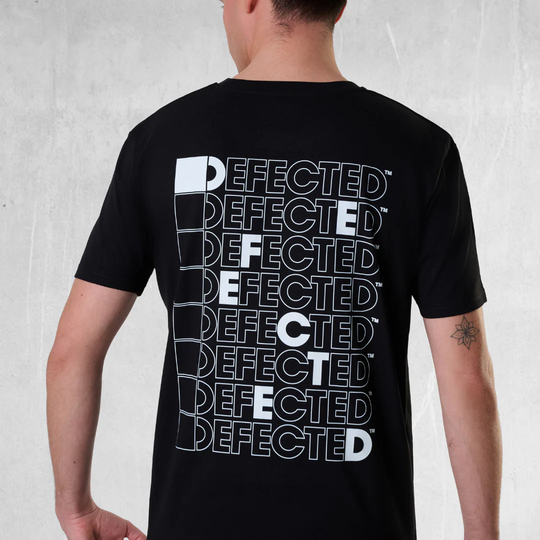 Defected Outline Logo Stacked T-Shirt - Image 3