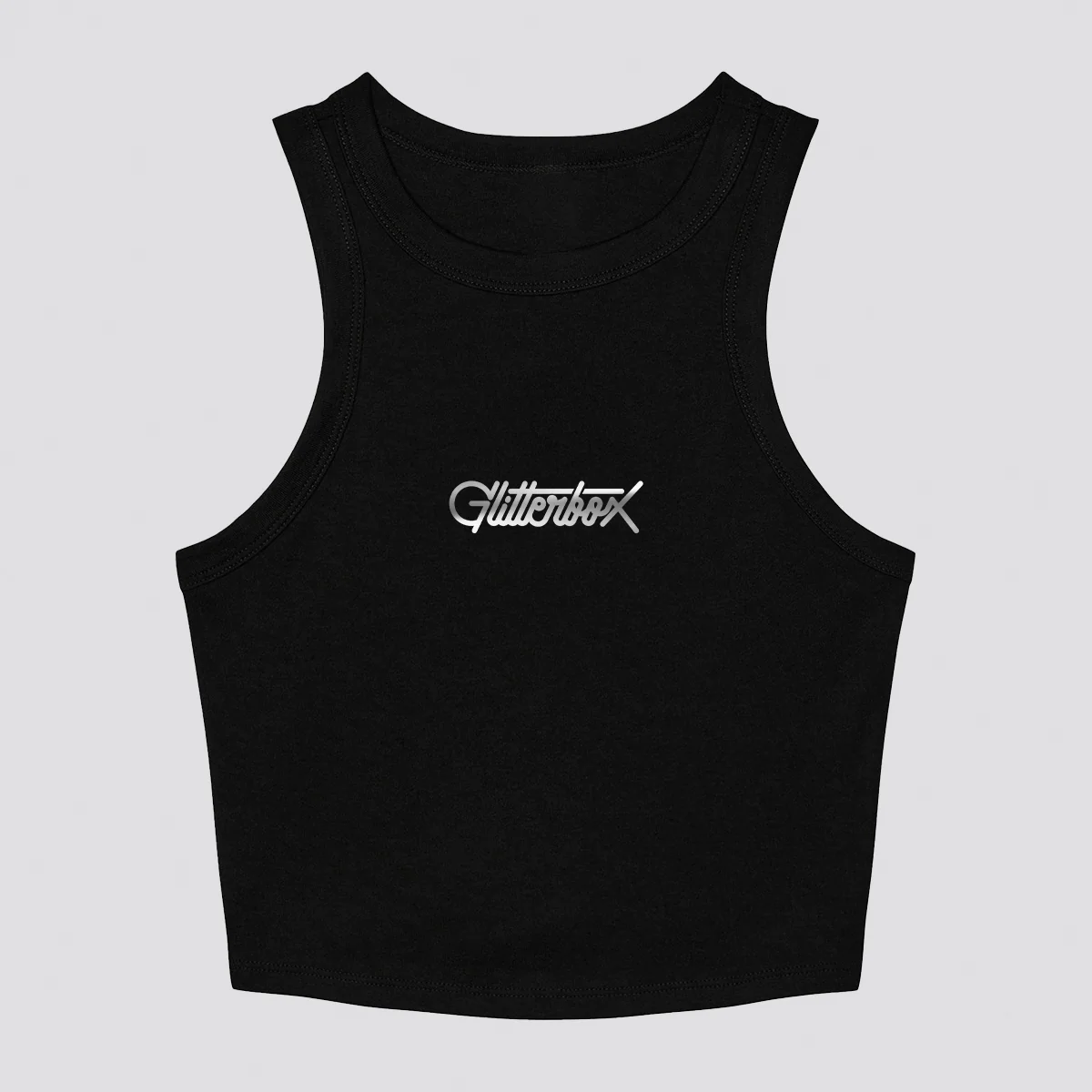 Glitterbox Mirror Logo Cropped Vest - Image 2