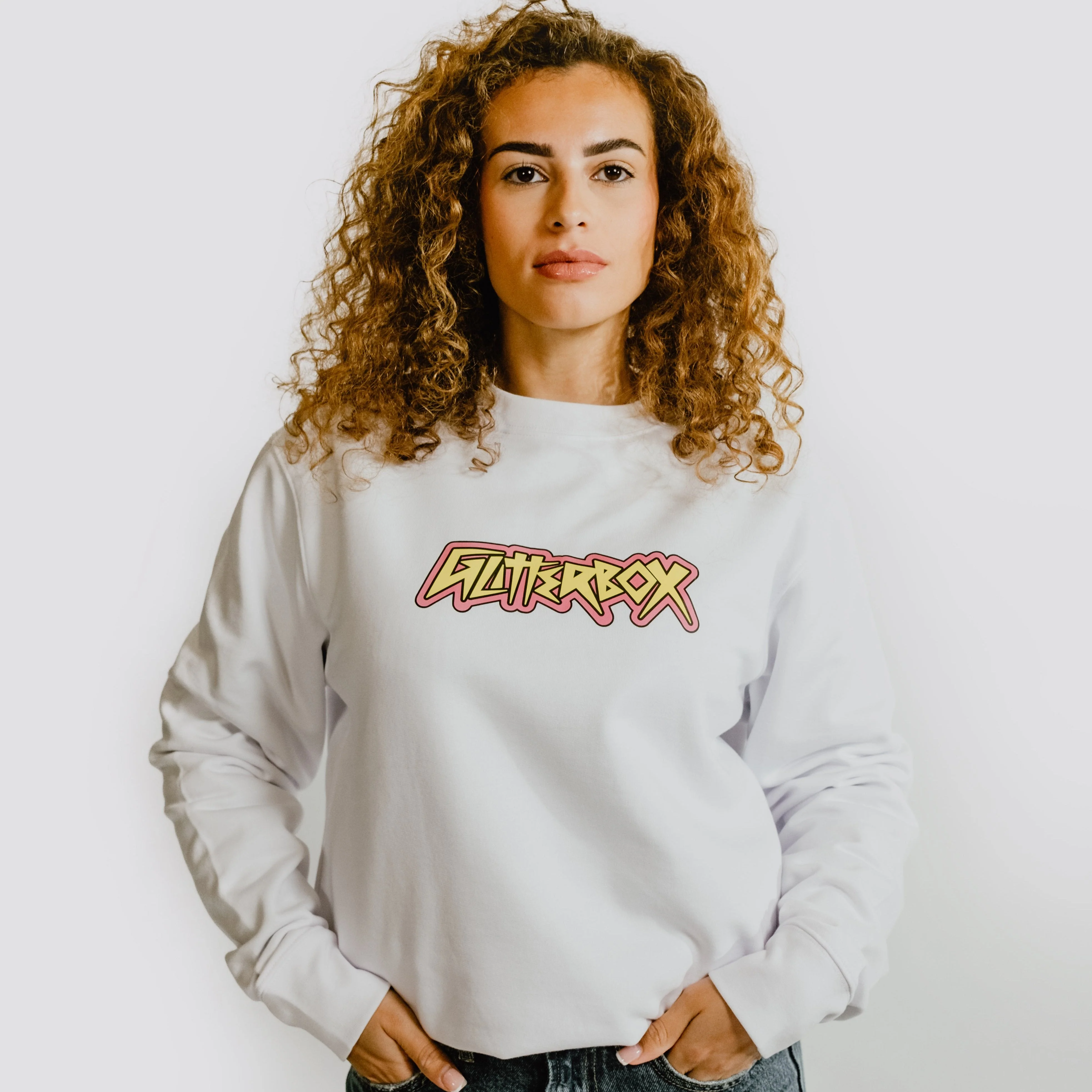 Glitterbox Pink/Yellow Punk Logo Sweatshirt