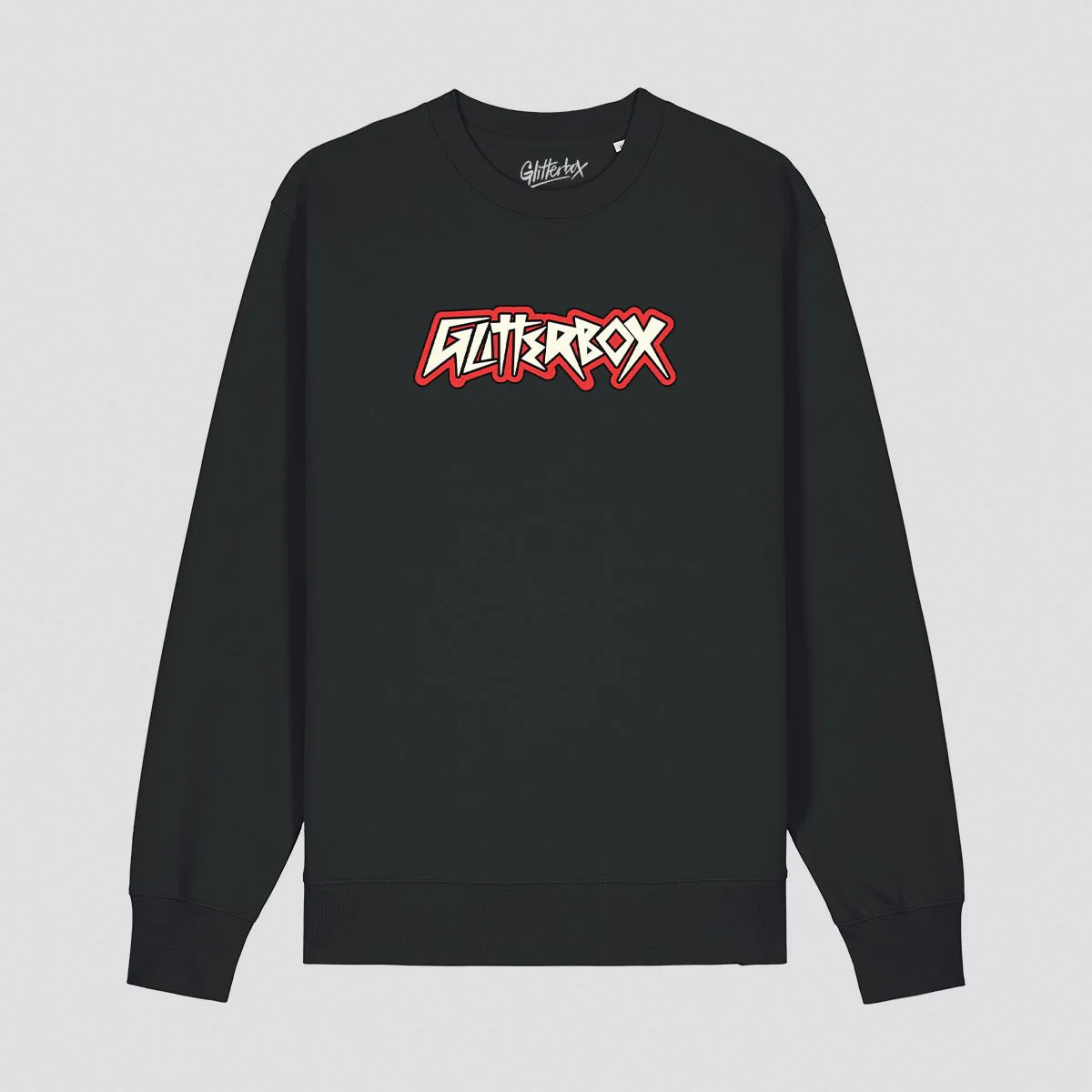 Glitterbox Red/White Punk Logo Sweatshirt - Image 2