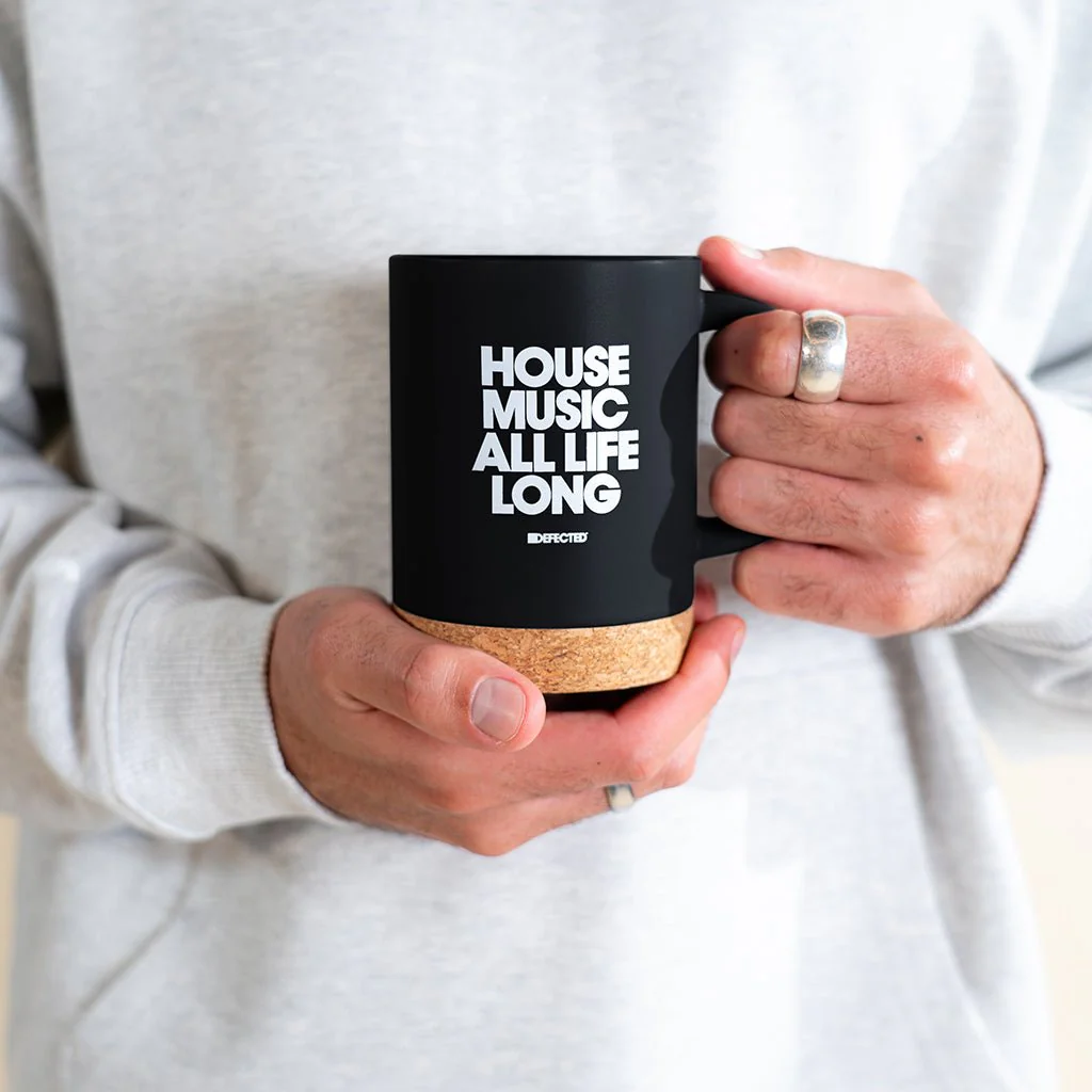 House Music All Life Long Ceramic Mug With Cork Base - Image 3