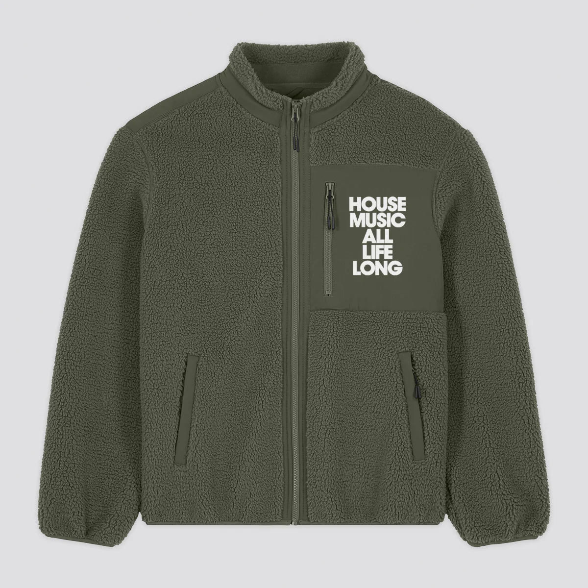 House Music All Life Long Fleece Jacket - Image 4