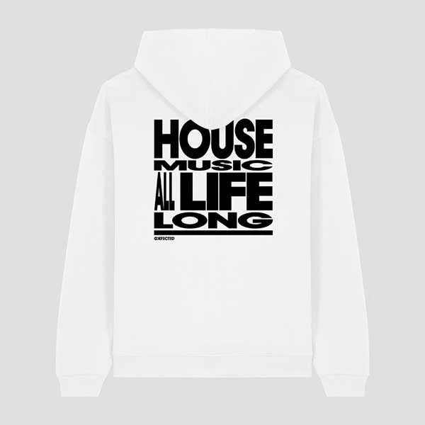 House Music All Life Long Slogan Hoodie - Image 3