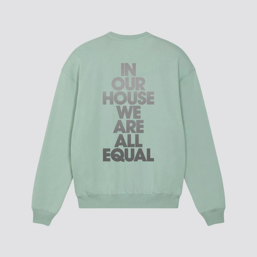 In Our House We Are All Equal Reflective Crew - Image 4