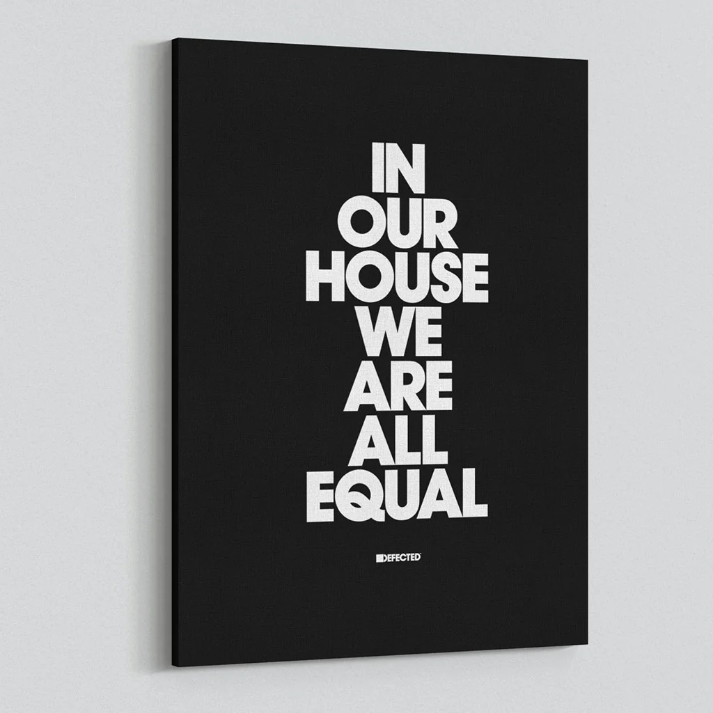 In Our House We Are All Equal Stretched Canvas Print - Image 11