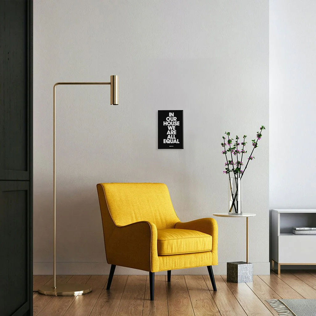 In Our House We Are All Equal Stretched Canvas Print - Image 9