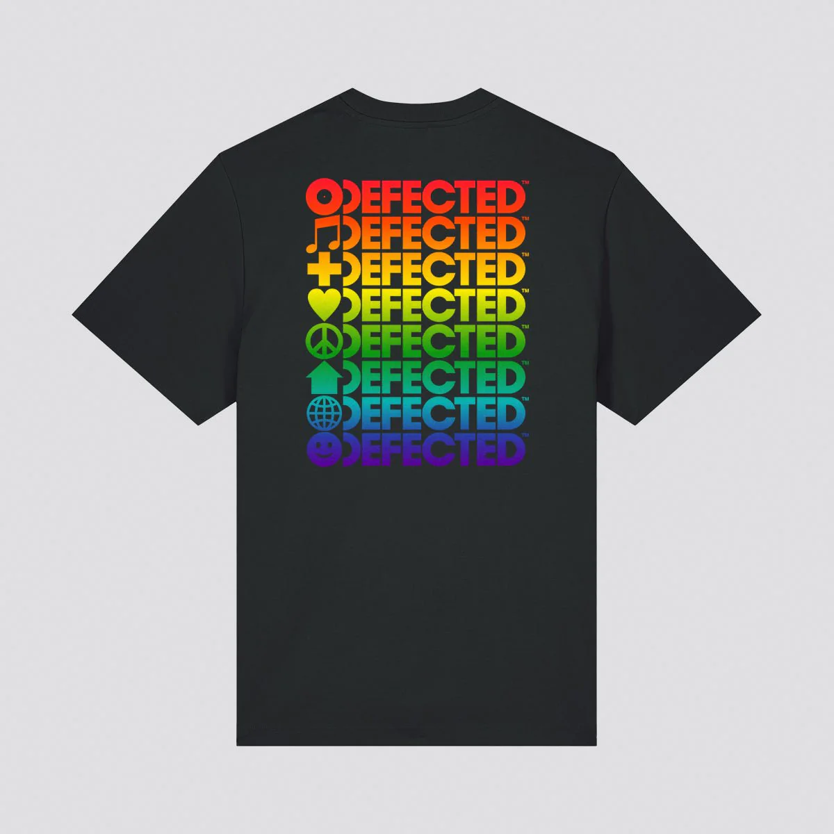 Rainbow Defected Stacked Logo T-Shirt