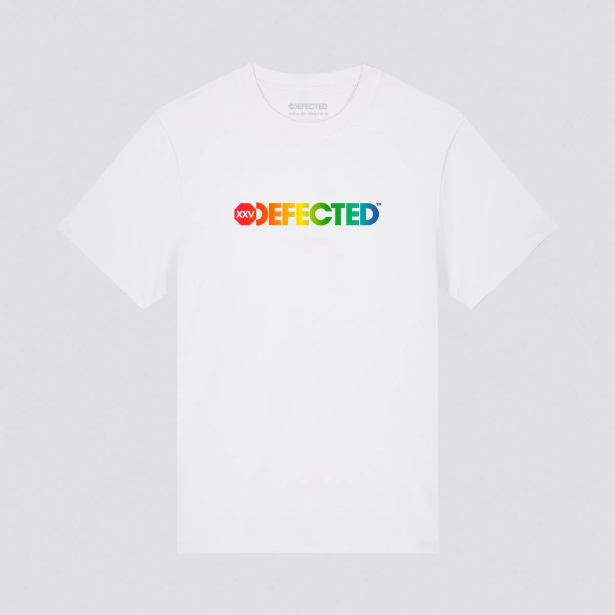 Rainbow Defected Stacked Logo T-Shirt - Image 4